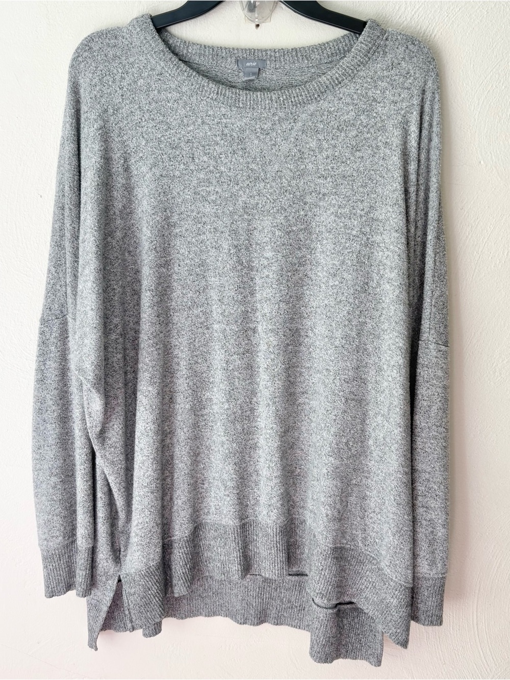 Aerie Gray Oversized Fit Sweater